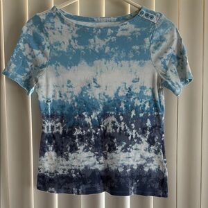 Charter Club Blue Short Sleeve T-Shirt Women’s Sz S